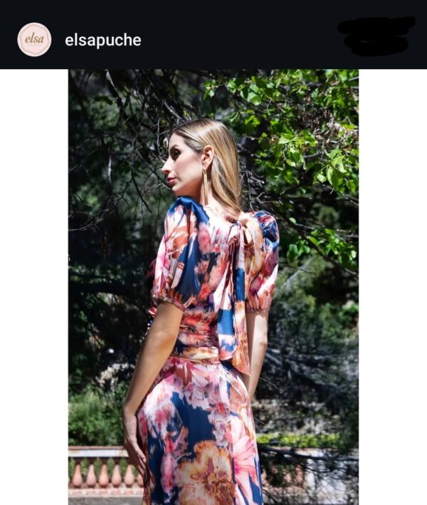 VESTIDO MIDI FLORALPRINT. - Imagen 3